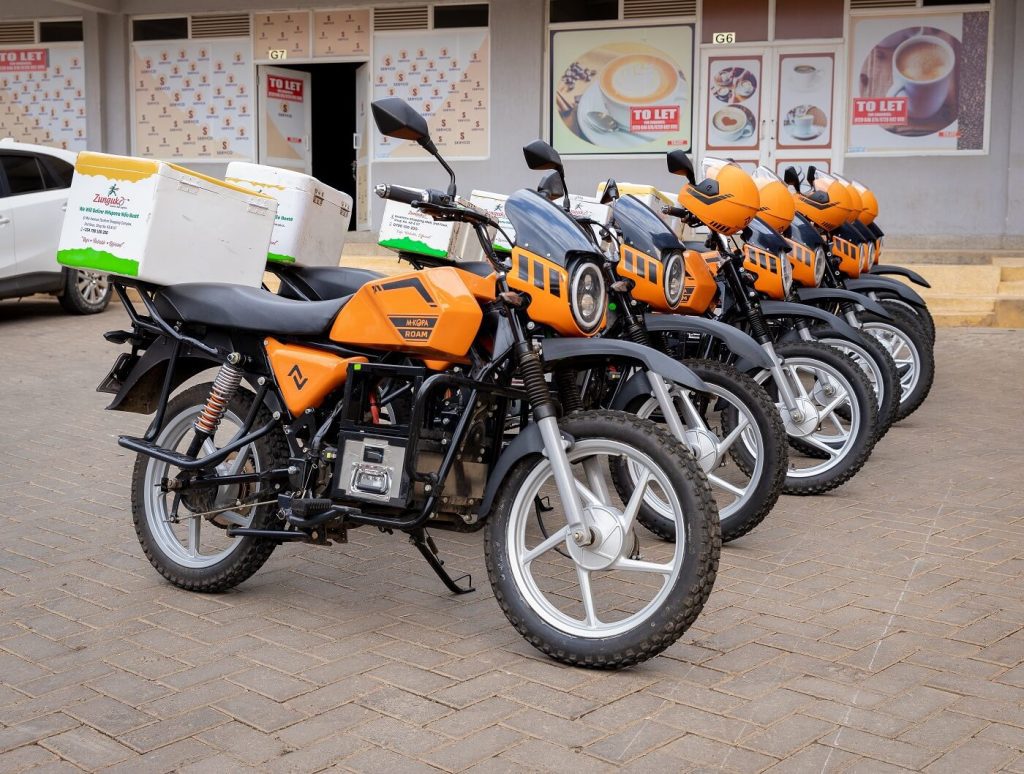 Zunguka Couriers green energy bikes